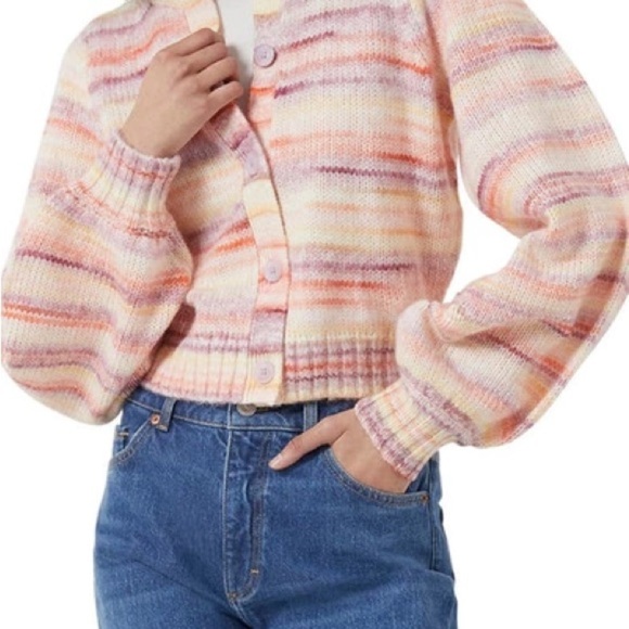 French Connection Sweaters - French Connection size small Striped Knit Cardigan